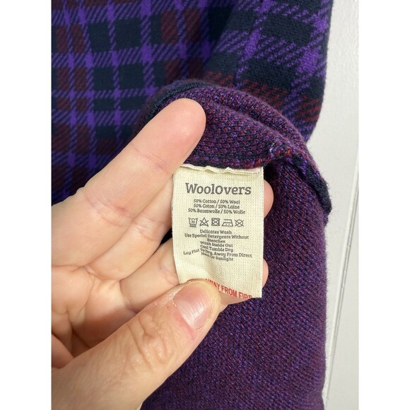 WoolOvers Women’s M Skirt Plaid Multicolor Knee Length Wool Blend Skirt - Picture 6 of 6